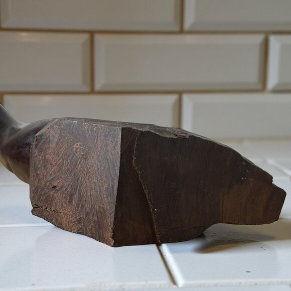 Mid-Century Sonoran Desert Ironwood Seal Sculpture (Olneya tesota), Hand-Carved - Picture 9 of 9